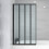 NES Home Nes Home 800 x 1400 mm 4 Fold Door Bath Shower Screen Black Frame 2