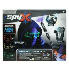 SpyX - Night Ops Kids Kit with Night Vision Goggles, Invisible Ink Pen, Micro Listener and Motion Alarm - 4 Spy Gadget Tools for Secret Missions in t