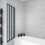NES Home Nes Home 800 x 1400 mm 4 Fold Door Bath Shower Screen Black Frame 5