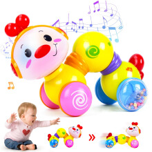 CubicFun Baby Crawling Toys - Musical Light Interactive Walking Sensory Sound Toys for Girls, Age 0-6 months to 3 Years Old (Multicolour)
