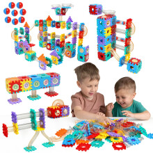 AOSITE 234 Pieces Marble Run Track Building Blocks for Kids Ages 3-12