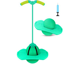 Super-Life Pogo Jumper with Handle and Ball Pump, High Jump Toy Bounce Jump Trick Board Bouncing Ball Safe and Fun Pogo Stick for Kids Boys Girls and