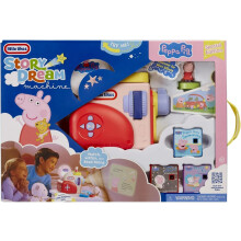 Little Tikes Story Dream Machine Starter Pack with 3 Peppa Pig Stories - Light, Sound and Audio Projector for Children - Includes 3 Stories and 1 Cha
