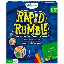Skillmatics Rapid Rumble - Fast-Paced Board Game for Kids, Teens & Adults, Fun for Family Game Night & Educational Toy, Quick-Thinking Card Game, Gif