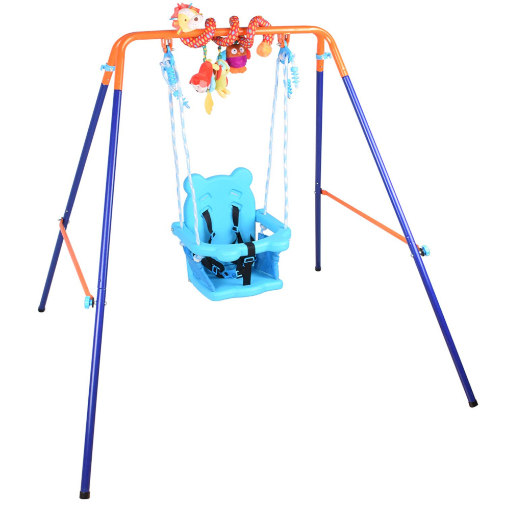 Photos - Other Toys DRM Folding Babt Swing Seat Outdoor Indoor Baby Swing Set Toddler Swing Toy Chair with Support Back Baby Seat + Free Baby Sp