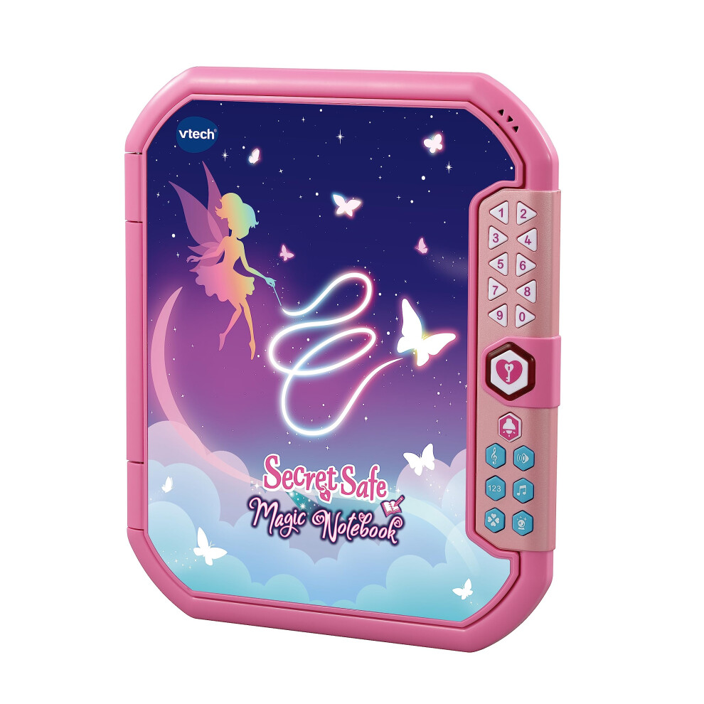 Vtech Secret Safe Magic Notebook, Interactive Kids Journal, Secret Diary With Password Protection, Toy Notebook With Uv Ages 6, 7, 8, 9+ Year Light