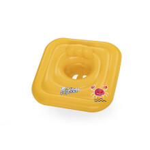 Bestway Swimming Float Inflatable for Toddlers | Square 3-Ring Inflatable Baby Boat Float for Infants 24-36 Months, Yellow