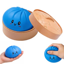 Dumpling Squishy Toys, Giant Mystery Squishy Dumpling Toy Fidget Sensory Stress Ball, Cute Steamer Bun Design, Cute Anxiety Relief Fidget Toy, Soft S