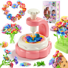 BlueSwan Arts and Crafts for Kids, Flower Garden Building Toys, Flower Press Kit, Poke-in and Craft Birthday Gifts for 3-12 Year Old Girls, Craft Kit