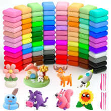 Ainiv Air Dry Clay 96PCS Ultra Light Modeling Clay with 6 Carving Tools