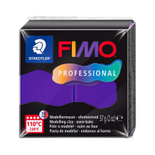 STAEDTLER Polymer Modelling Clay - FIMO Professional - Oven Bake Clay - Purple, 57g - 1 Block, 8040-6