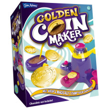 John Adams Golden Coin Maker | Melt, Wrap & Stamp Your Own Golden Chocolate Coins | 12 Stamp Choices | Food Craft Treats | Age 6+ | Kids Gift Idea Fo