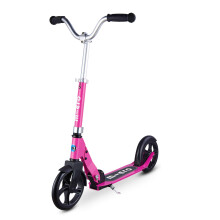 Micro Scooters | Cruiser Children's Scooter | Handlebar Adjustable | Lightweight | Foldable | Kickstand | 5-12yrs | Boys & Girls | Pink