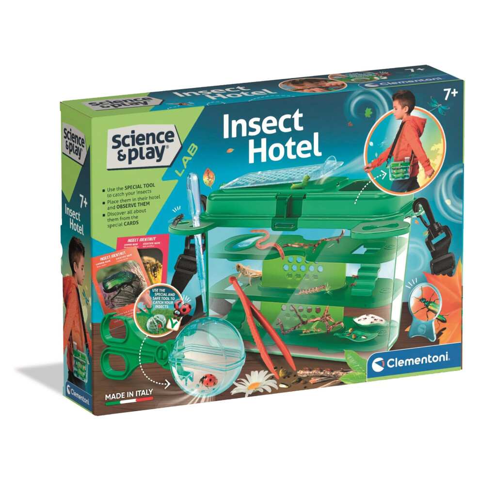 Clementoni , Science&Play Insect Hotel, Science Kit For Kids 7+ Years, Made In Italy, 75121