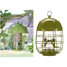 Chapel Wood Acorn Steel Squirrel Proof Seed Feeder Green