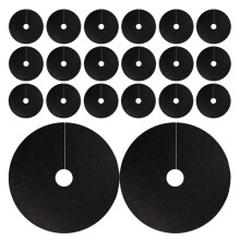Gadpiparty 20pcs 32cm Non-woven Plant Protector Mat – Round Tree Mulch Ring for Plants Slug Deterrent Mat for Garden Landscaping V