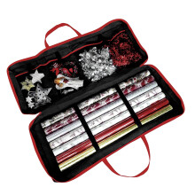 RAM ONLINE Large Fabric Wrapping Paper Storage Gift Wrap Christmas Rolls Bag Black (82 x 34 x 13 cm) For, Tags & Bows, M