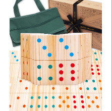 Jaques of London Wooden Giant Dominoes | Garden Games for Kids | Dominoes for Children | Outdoor Games | Since 1795