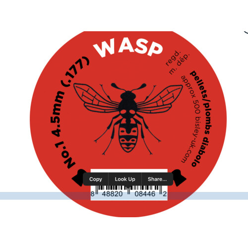 Wasp Pellets #1: .177: 4.5mm