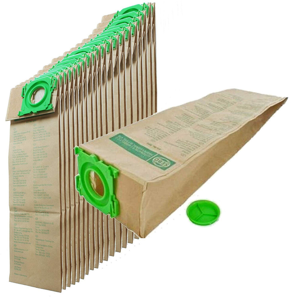 Photos - Vacuum Cleaner SEBO Genuine Dust Bags, 20 Pack, Amazing Value for 370 Machines and All C Series Cylinders 