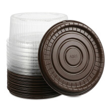 Cabilock 20PCS Clear Cake Containers with Lids, 8 Inch Round Cheesecake Packaging Box for Desserts, Pastries, and Gifts