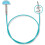 KnitPro Swivel 360 Inter. Cable for 80cm Needle - 3pcs, Blue, Teal 1