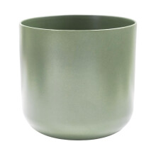 Ivyline Lisbon Planter in Sage - Waterproof, Durable & Stylish - Contemporary Premium Glazed Decorative Indoor Ceramic Flower Pot