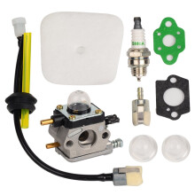 Carkio C1U-K54A Carburetor with Air Filter Gasket Fuel Repower Kit Compatible with Echo 2 Cycle Mantis 7222 7222E 7222M 7225 7230