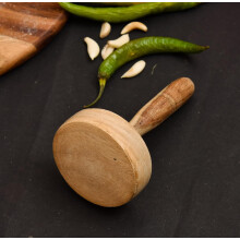 New Wooden ROTI CHAPATI Datta Press Indian Cookery, Brown
