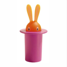1pc Pink Toothpick Storage Box Large Capacity Dustproof Self-picking Rabbit Toothpick Holder for Home fast