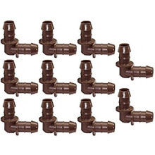 Rain Bird Drip Hose Connector, Hose, except, 17 mm, 3/4, 10 pieces (elbow 17-17)