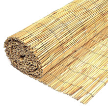 Wilsons Direct Natural Peeled Reed Fence Wooden Garden Screen Fence Fencing Privacy Panel Roll (1m x 4m)