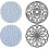 Mandala Coaster Mold Set, 4 Silicone Casting Mats for Resin Art Projects 1