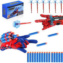 2 Pcs Spider Web Shooter Kids Age 3-12, Spiderm Gloves Launcher, Spider Toys for Boys Age 4 5 6 7 8 Spider Toys for Kids for 5+ Year Old Boys and Gir