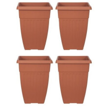 Tall Athens Plant Pot Tall Planter - 42cm Terracotta Colour SET OF 4