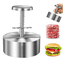 zCloud Adjustable Hamburger Patty Maker Stainless Steel Hamburger Press Patty Making Molds Grill Griddle Meat Tool Kitchen Accesso