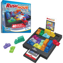 ThinkFun Rush Hour (2025 Edition) – Traffic Jam Logic Puzzle Game with 40 Challenges, STEM Brain Teaser for Kids Age 8+ & Adults, Travel-Friendly