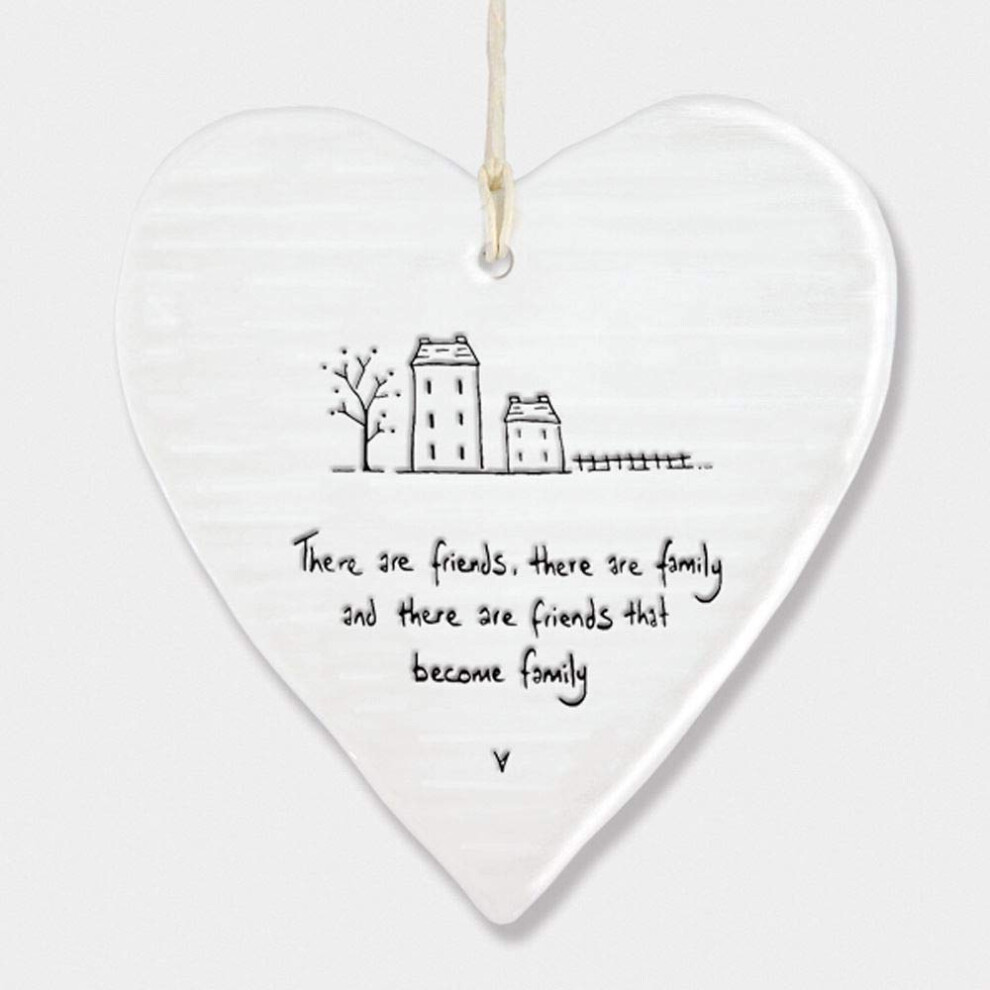 East Of India ‘Friends And Family’ Wobbly Hanging Heart