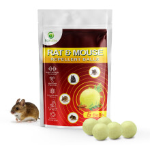 EcoValley 5-Pack Rat & Mouse Repellent Balls – Powerful Plant-Based Mouse Deterrent – Natural Rodent Control with Peppermint, Cinn