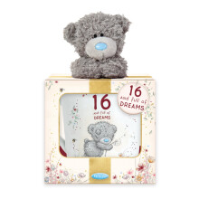 Me To You Tatty Teddy 16th Birthday Mug and Plush Boxed Gift Set, Light Blue