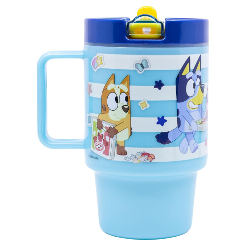 Bluey 530ml Plastic Kids Cup with Lid