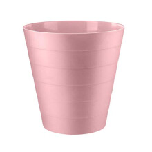 Home+ Plastic Waste Paper Bin Basket 6L Waste Rubbish Trash Can Round Kitchen Bathroom Bedroom Office Garbage Dustbin, 6 Litre (Pi