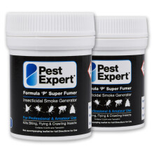 Pest Expert Cluster Fly Killer Super Fumer Fly Killer Smoke Bomb - Max Strength, Fast Acting (2 x 11g)