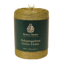 Kent & Stowe 3 Ply Green Twine 280m/240g - Garden String for Home, Allotment, or Floristry - All Year Round Tools Made from Polypr