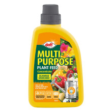 Doff Multipurpose Plant Feed Concentrate – 1L Fast-Acting Plant Food for Healthy Growth of Flowers, Fruit, Vegetables & Shrubs – S