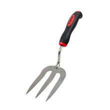 Darlac Garden Hand Fork – Perfect for Flower Beds and Borders – Garden Hand Fork with Rubber Handle