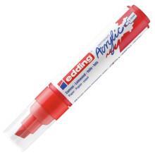 edding 5000 acrylic marker broad - red - 1 waterproof acrylic paint marker - chisel nib 5-10 mm - acrylic paint pen for drawing on