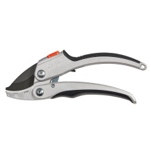 Gardena Comfort Ratchet Secateurs SmartCut: Stable Garden Shears, Anvil Blade for Thick, Dry Wood of up to 25 mm Ø, 2 Handle Positions
