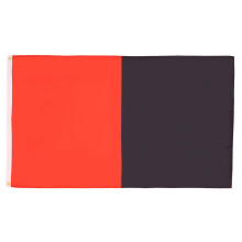 AZ FLAG - Half Red And Black Flag - 2x3 Ft - 100D Polyester Two Colors Banner with Two Metal Grommets - Fade Resistant - Vivid Col