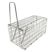 HOME It Rat Trap Galvanised Metal Cage 22 10 10 cm – Live Capture with Carry Handle